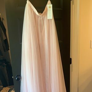 Revelry maxi skirt wedding blush color size 12